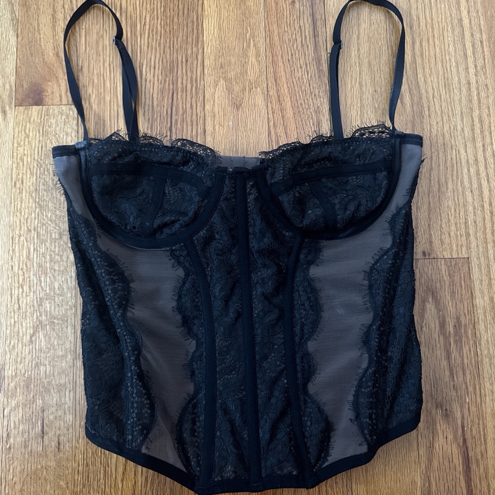 Urban Outfitters Black Corset Top